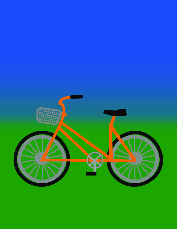 Assignment depicting a bike using illustrator for my CMNS class.
